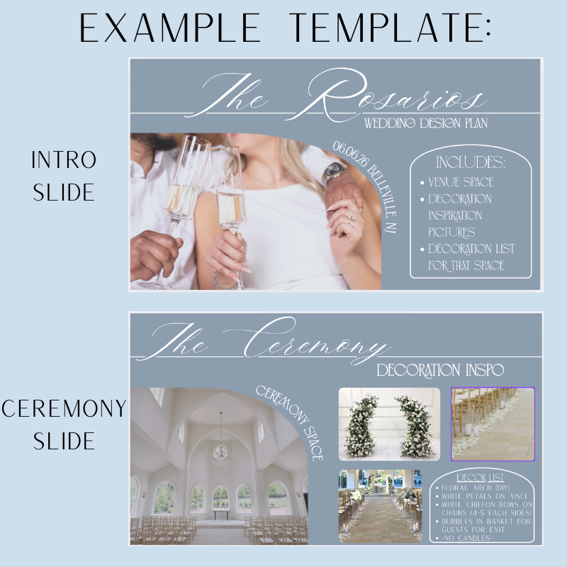 Wedding Decoration Plan Template