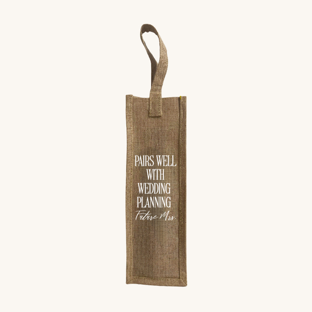 Future Mrs Wedding Planning Wine Tote