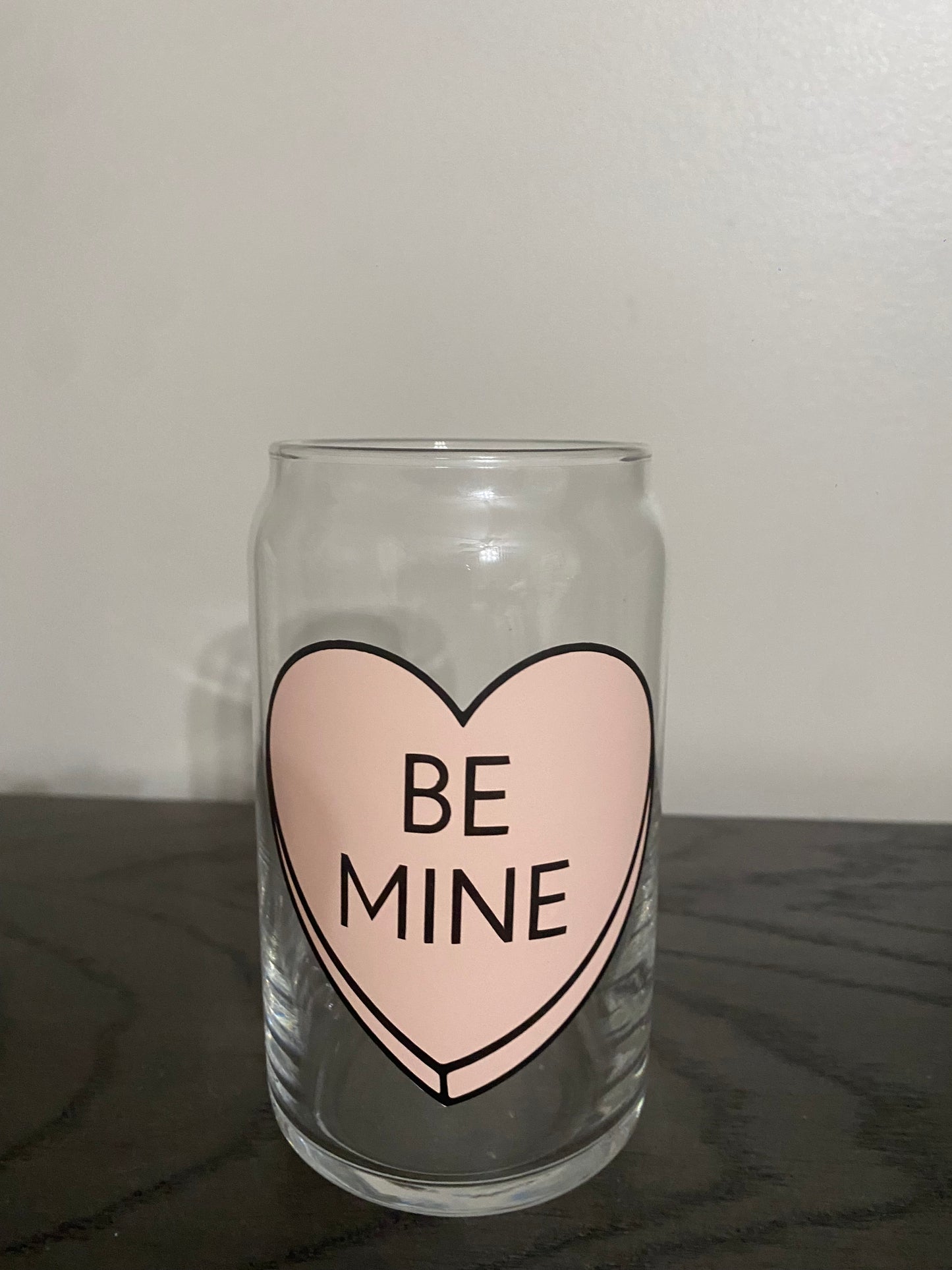 Candy Heart Glass Can