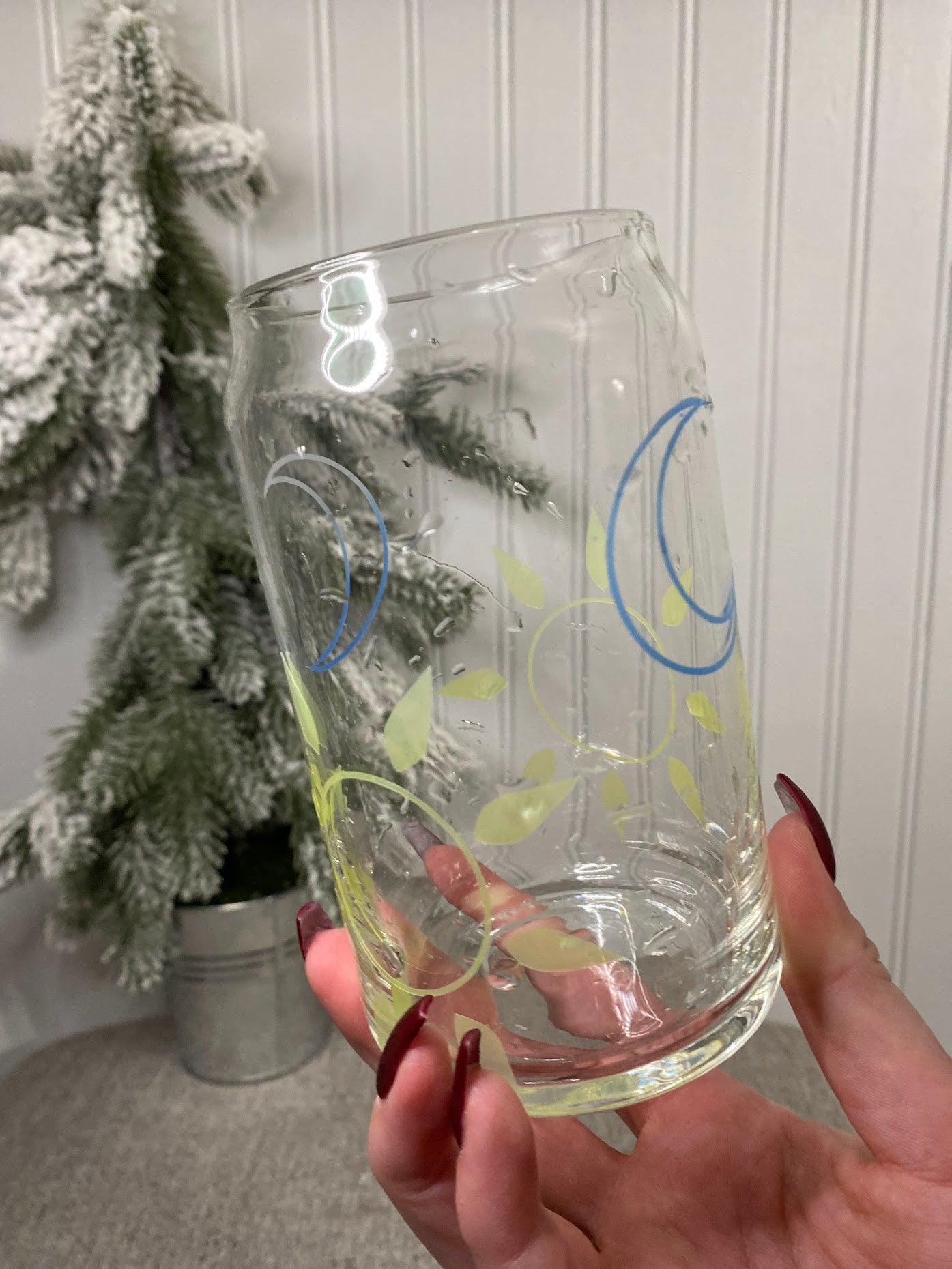 Sun Moon Color Changing Beer Can Glass