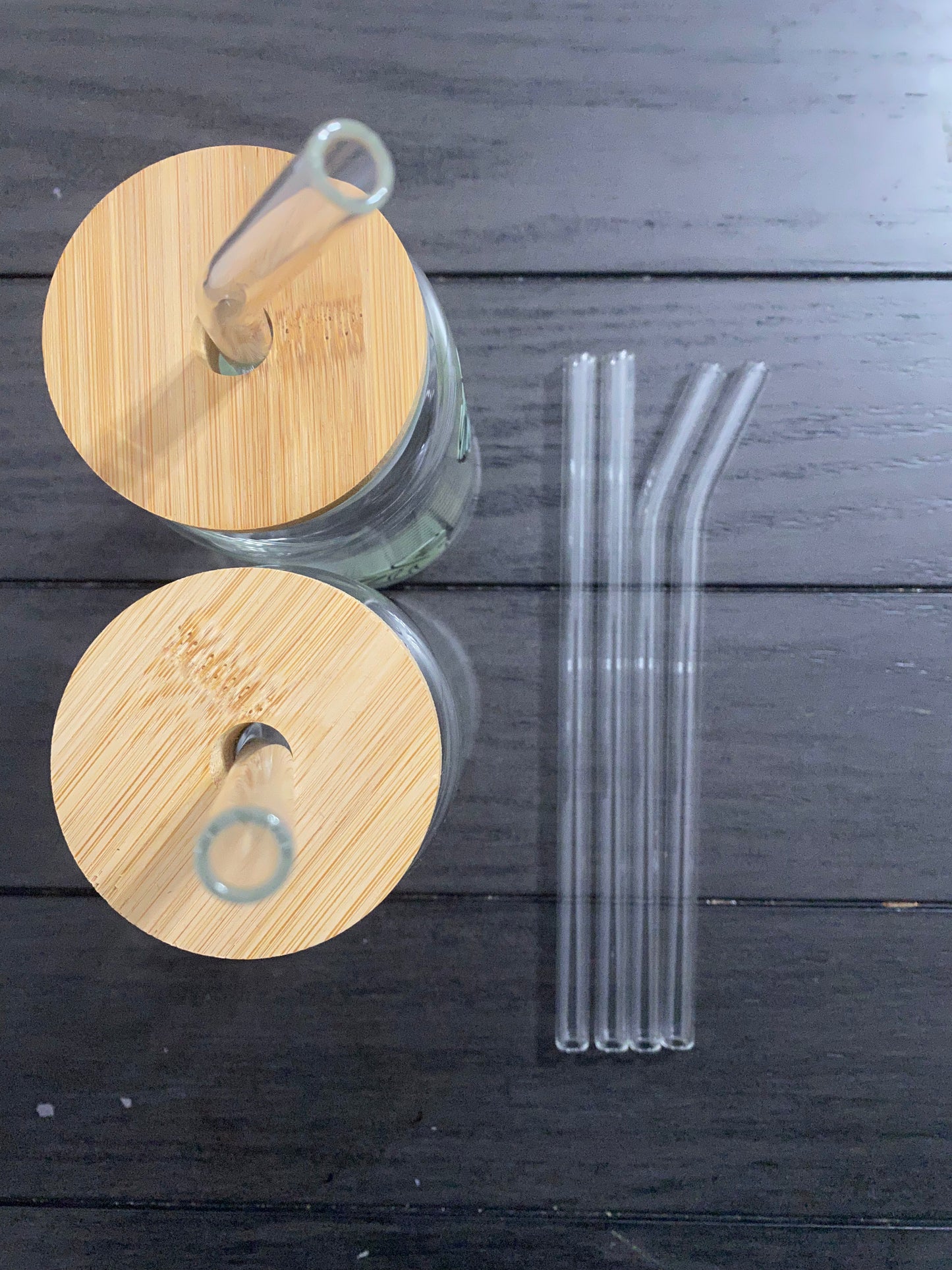 Bamboo Lid with Straw