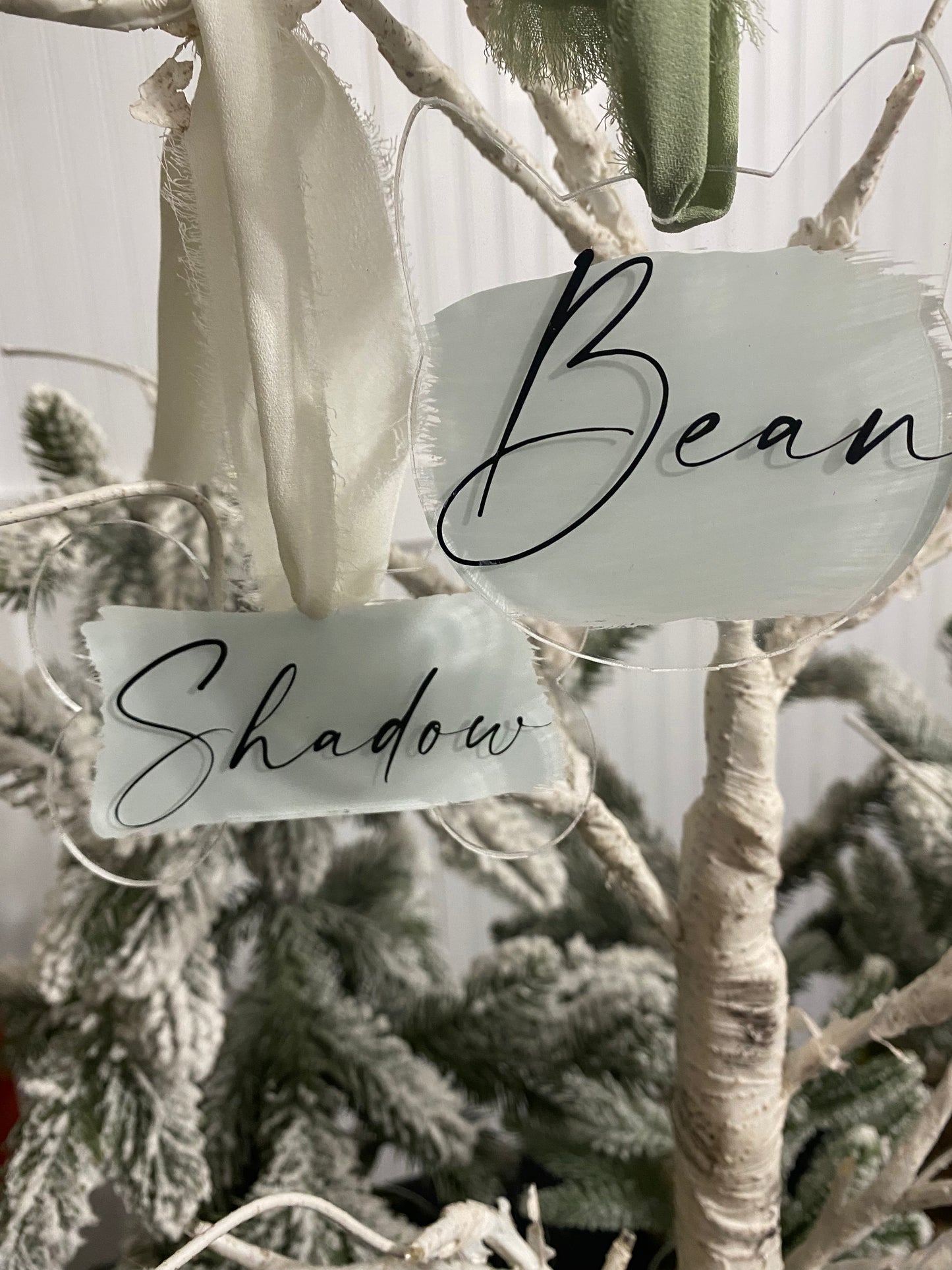 Customized Dog Bone Acrylic Ornament