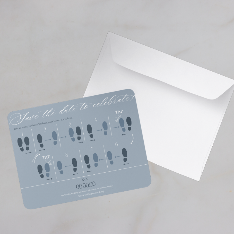 Save The Date Bachata Card Basic Template