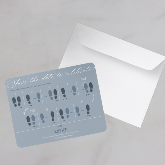 Save The Date Bachata Card Basic Template