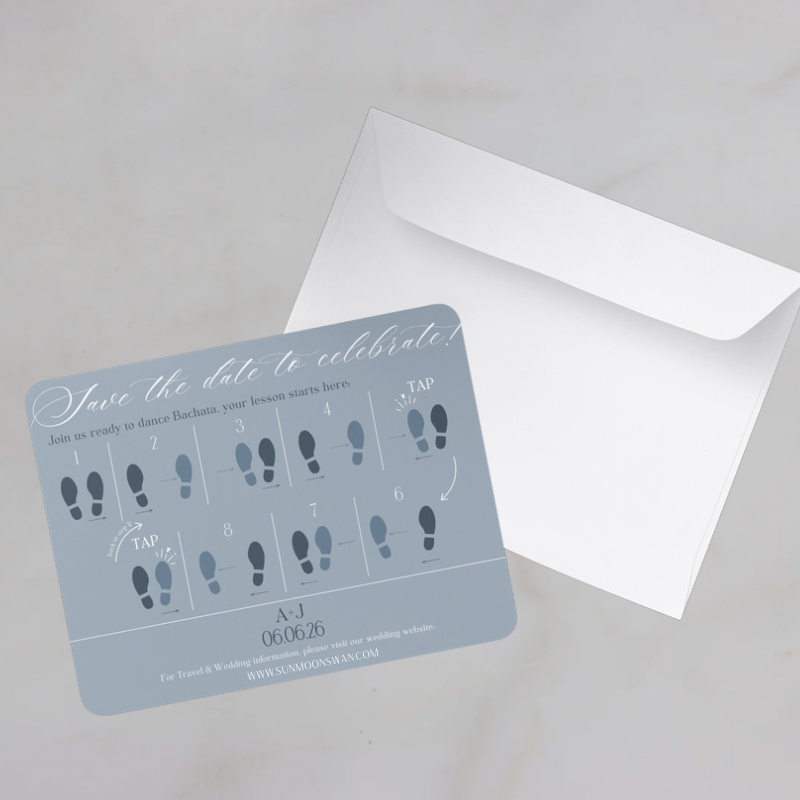 Save The Date Bachata Card Premium Template