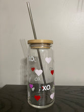 Load image into Gallery viewer, Hugs &amp; Kisses Cold Color Changing Beer Can Glass
