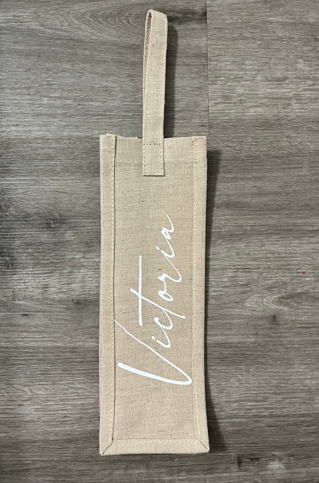 Custom Name Wine Tote