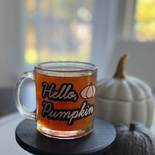 Load image into Gallery viewer, “Hello Pumpkin” 13oz Glass Mug
