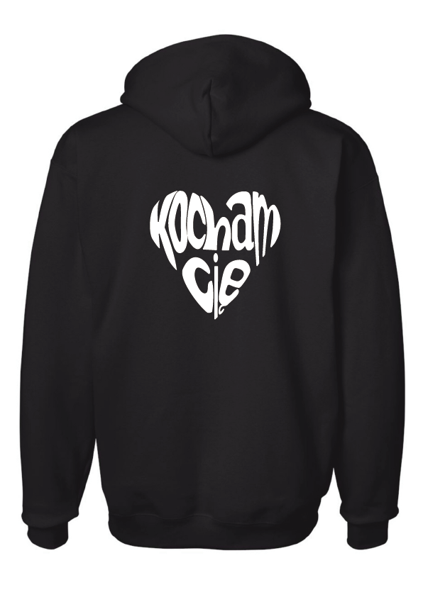 Kocham Cię Heart Hoodie