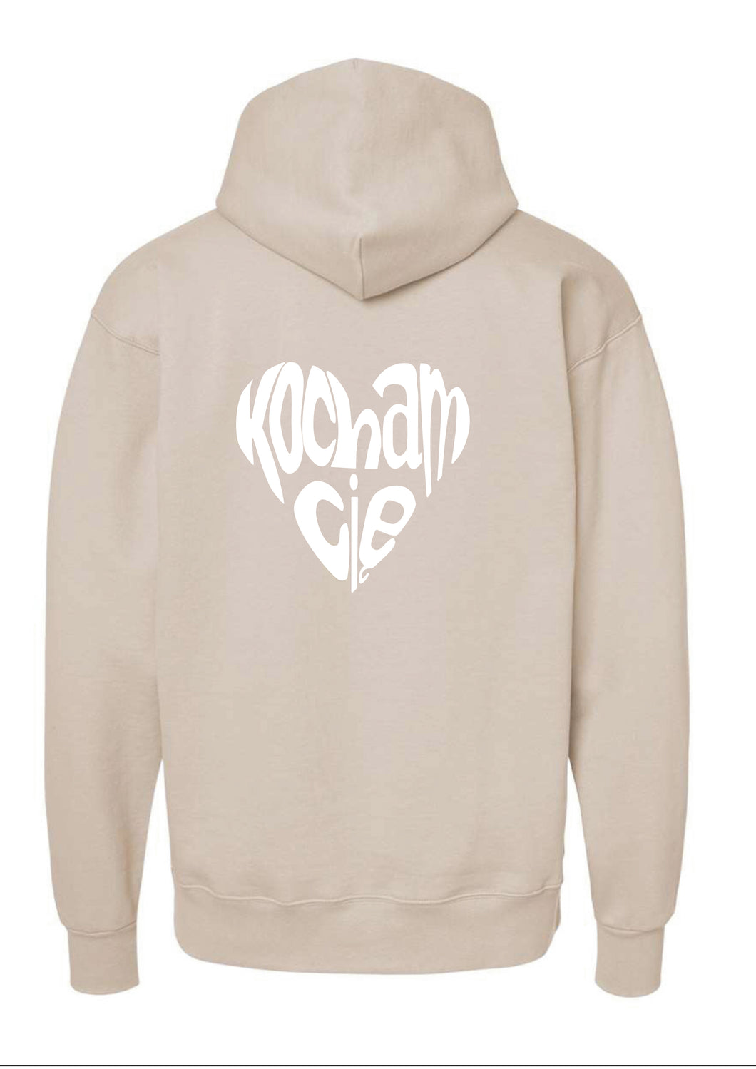 Kocham Cię Heart Hoodie