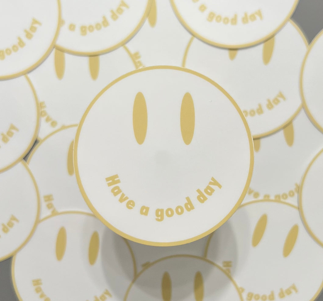 Have a Good Day Smiley Sticker