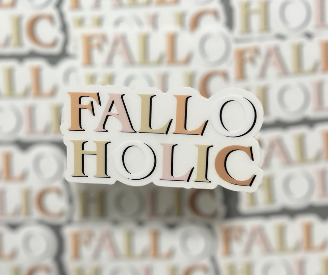 Falloholic Clear Sticker