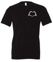 Load image into Gallery viewer, Glow in the Dark Skeleton Heart Tee Shirt
