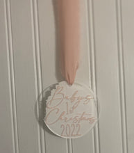 Load image into Gallery viewer, Custom Baby’s 1st Christmas Ornament
